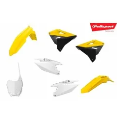 Kompletter Original-Kunststoffsatz von POLISPORT für SUZUKI RM 125, 250 der Baujahre 2001 bis 2008