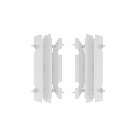 Cache radiateur POLISPORT blanc/jaune pour SUZUKI RM, DRZ 125, 250, 400 de 1996 à 2008