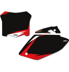 Kit plaque numéro graphique pré-découpé FACTORY EFFEX pour HONDA CRF 450 R de 2008