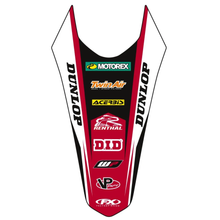 Kit garde-boue arrière FACTORY EFFEX pour HONDA CR 125 R, CR 250 R, CR 500 R de 1986 à 2001