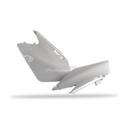 Placas laterales POLISPORT blancas para SUZUKI RM 125, 250 de 2001 a 2008