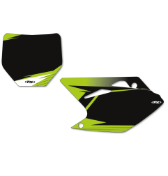 FACTORY EFFEX pre-cut graphic number plate kit for KAWASAKI KX 250 F, KX 450 F