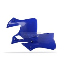 Blue POLISPORT radiator lips for YAMAHA YZ 125, 250 from 1999 to 2001