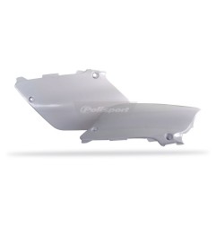 Weiße POLISPORT-Seitenverkleidungen für YAMAHA YZ 125, 250, Baujahre 2002 bis 2014