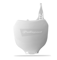 Plaque numéro frontale POLISPORT blanc pour YAMAHA YZ, YZF 125, 250, 426 de 2000 à 2004