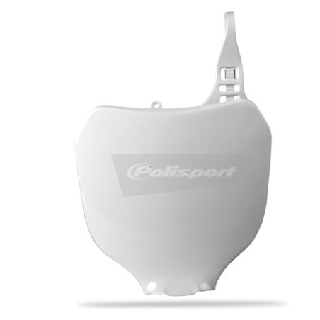 Front number plate POLISPORT white for YAMAHA YZ, YZF 125, 250, 426 from 2000 to 2004