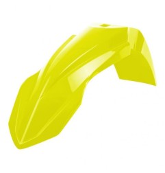 Fluorescent yellow POLISPORT front mudguard for YAMAHA YZ, YZF, WRF 125, 250, 450 from 2002 to 2021