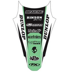 Kit guardabarros trasero FACTORY EFFEX para KAWASAKI KX 100, KX 112, KX 85 de 2014 a 2021