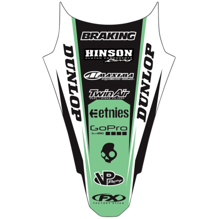 FACTORY EFFEX -Heckkotflügel-Set für KAWASAKI KX 250, KX 450, Baujahre 2012 bis 2016