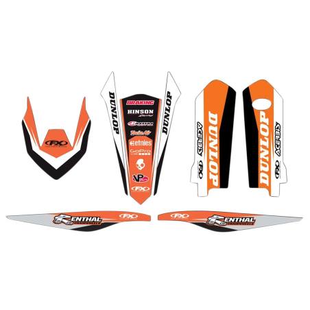 FACTORY EFFEX -Grafik-Set für KTM SX 125, SX 150, SX-F 250, SX-F 350, SX-F 450, XC 250, XC 300, XC 300