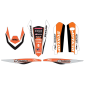 Kit de garniture graphique FACTORY EFFEX pour KTM SX, SX-F, XC, XC-F 125-450 de 2015 à 2018