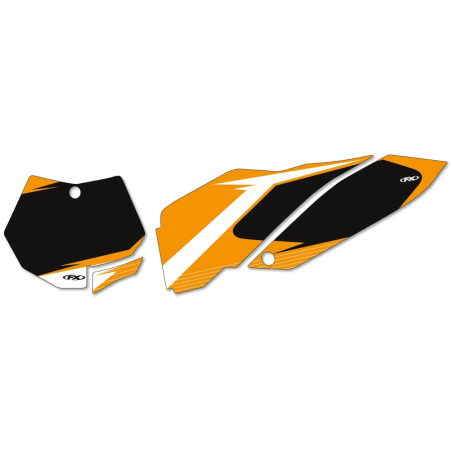 Kit de placa de matrícula gráfica precortada FACTORY EFFEX para KTM SX 150, XC 150, XC 250, XC 300 de 2011 a 2012
