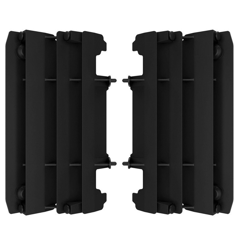 Aletas de radiador POLISPORT negras para YAMAHA YZ 125, 250 de 2005 a 2021