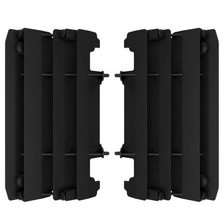 Black POLISPORT radiator fins for YAMAHA YZ 125, 250 from 2005 to 2021