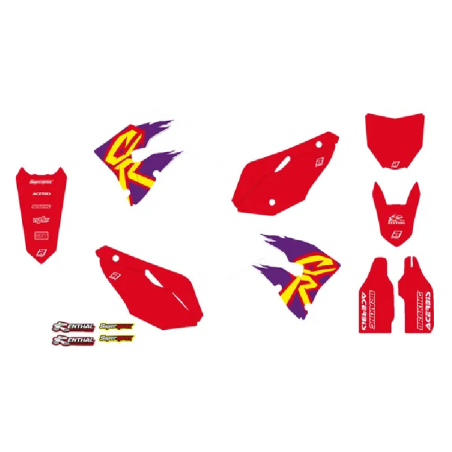 BLACKBIRD -RACING-Retro-Dekor-Set für HONDA CR 125, CR 250 (Baujahre 2002 bis 2007)