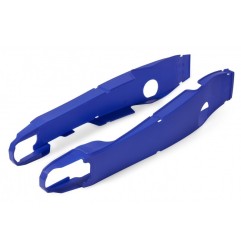 Blue POLISPORT swingarm guards for FANTIC XE, XX, YAMAHA YZ, YZX, WRF 125, 250, 450 from 2006 to 2026