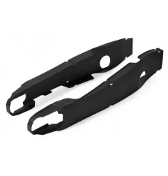 POLISPORT-Schwingenprotektoren in Schwarz für FANTIC XE, XX, YAMAHA YZ, YZX, WRF 125, 250, 450 von 2006 bis 2026