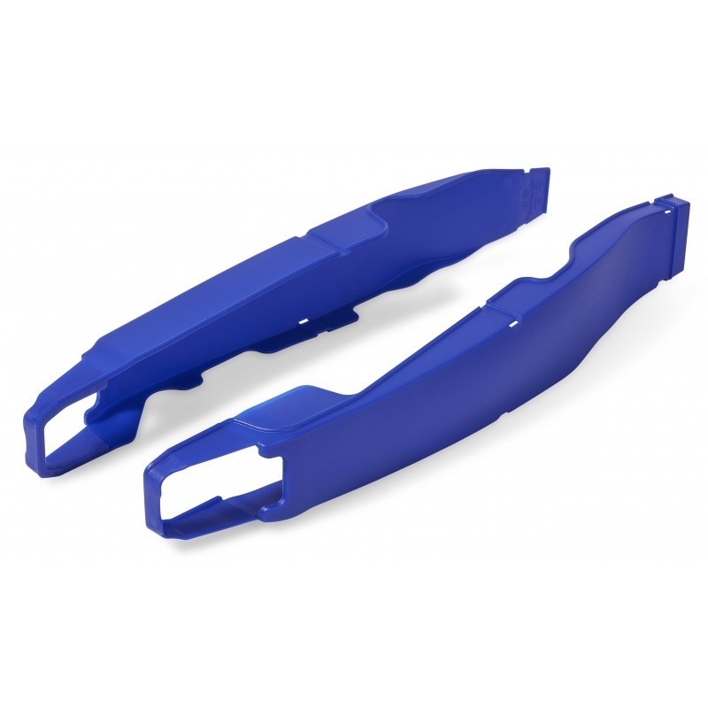 Protectores de basculante POLISPORT azules para FANTIC XE, XEF, XX, YAMAHA YZF, YZFX, WRF 125, 250, 310, 450 de 2009 a 2026