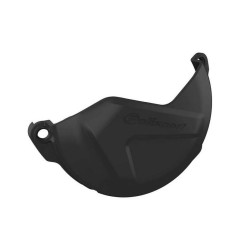 Black POLISPORT clutch cover cover for YAMAHA WRF, YZF 250 from 2014 to 2018