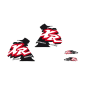 Dream 4 BLACKBIRD deco kit for HONDA XR 600 from 1988 to 1999