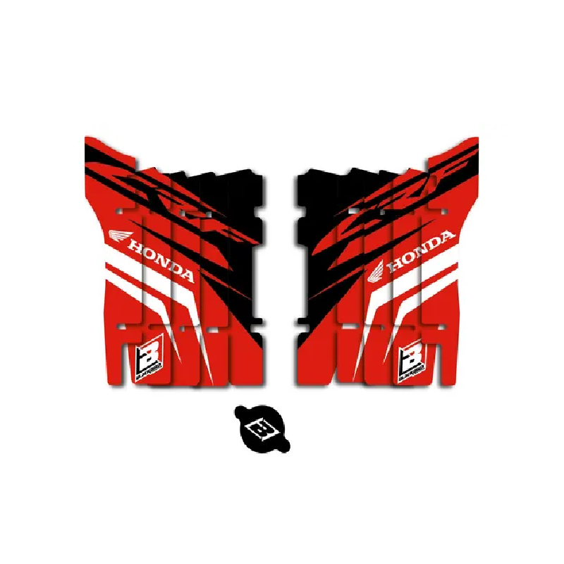 BLACKBIRD -Kühlergrill-Aufkleber für HONDA CRF 250, CRF 250 L ABS, Baujahre 2018 bis 2021 BLACKBIRD -Kühlergrill-Aufkleber für HONDA CRF 250, CRF 250 L ABS, Baujahre 2018 bis 2021