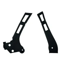 POLISPORT-Rahmenschutz in Schwarz für FANTIC XE, XX, YAMAHA YZ, YZX, TTR 125, 250 von 2005 bis 2026