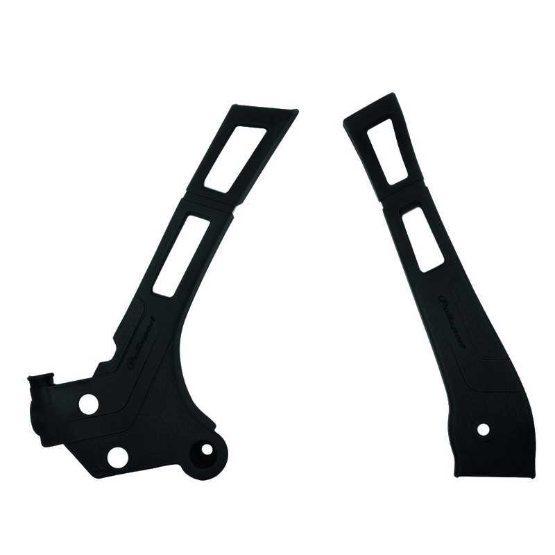 POLISPORT-Rahmenschutz in Schwarz für FANTIC XE, XX, YAMAHA YZ, YZX, TTR 125, 250 von 2005 bis 2026