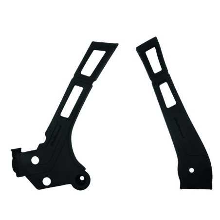 POLISPORT-Rahmenschutz in Schwarz für FANTIC XE, XX, YAMAHA YZ, YZX, TTR 125, 250 von 2005 bis 2026