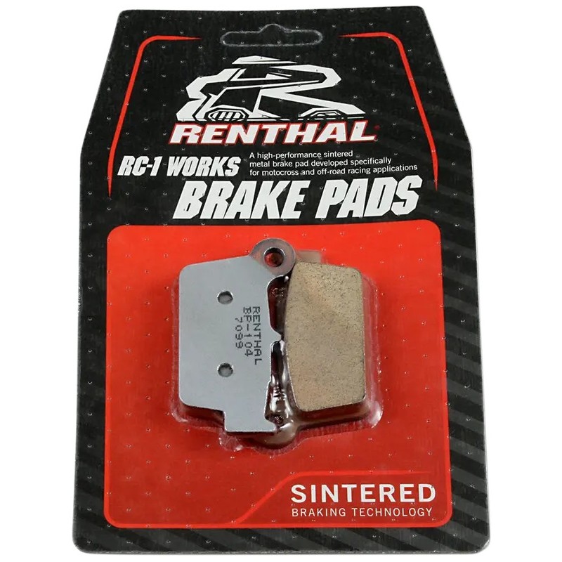 Plaquettes de frein RC-1 Works RENTHAL pour APRILIA, BETA, GAS GAS, KAWASAKI, SUZUKI, TM RACING de 2001 à 2026