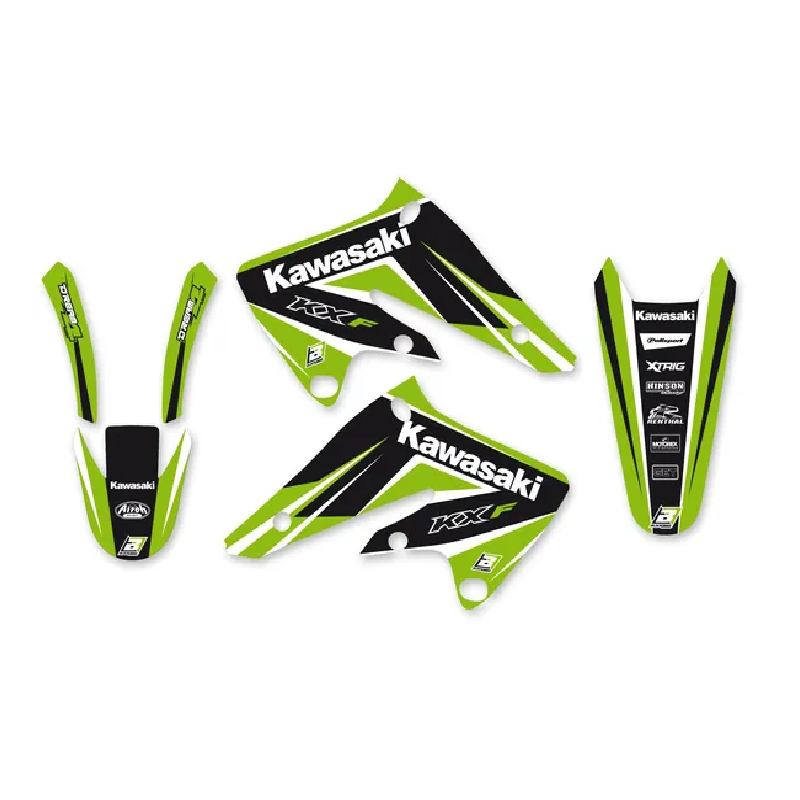 Dream 4-Dekor-Set „ BLACKBIRD “ für die KAWASAKI KX 450 der Modelljahre 2016 bis 2018 Dream 4-Dekor-Set „ BLACKBIRD “ für die KAWASAKI KX 450 der Modelljahre 2016 bis 2018