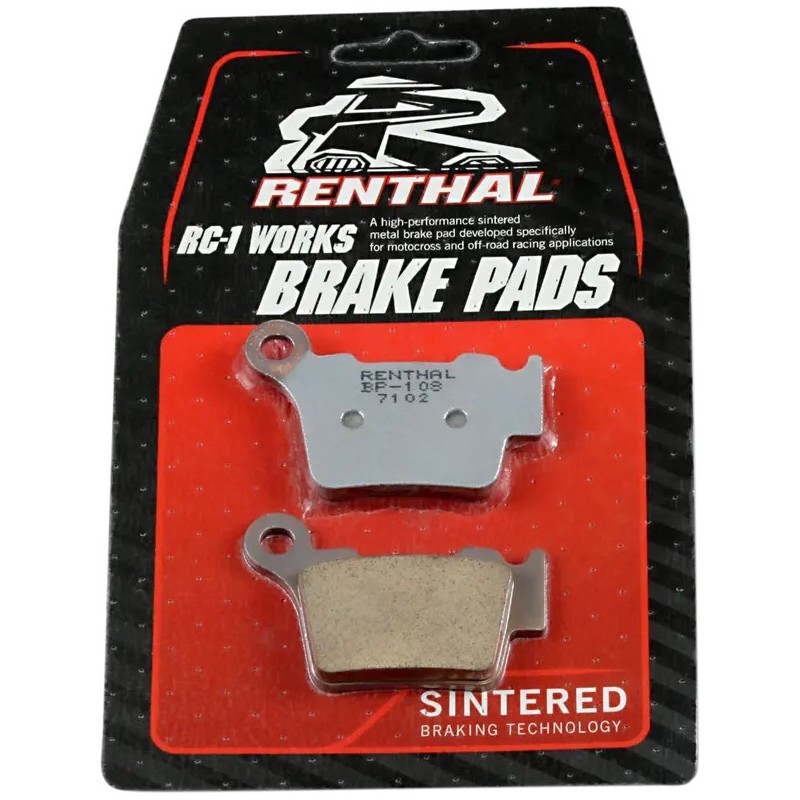 Plaquettes de frein RC-1 Works RENTHAL pour BMW, GAS GAS, HUSABERG, HUSQVARNA, KTM de 1997 à 2026