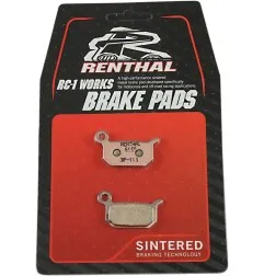 RENTHAL -Bremsbeläge RC-1 Works für GAS GAS, HUSQVARNA, KTM MC 50, MC-E 5, EE 5, TC 50, SX 50 von 2004 bis 2025 – Art.-Nr. BP-1