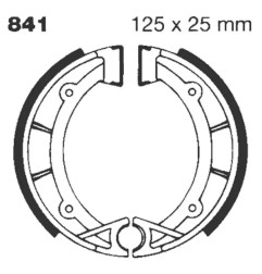 Mâchoire de frein rainurée « G » EBC pour APRILIA, BETA TR 25, TR 240, TR 32 125 de 1972 à 1992