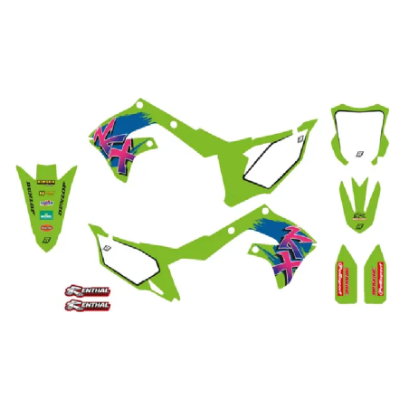 Kit decorativo retro BLACKBIRD para KAWASAKI KX 250, KX 450, KX 450 F