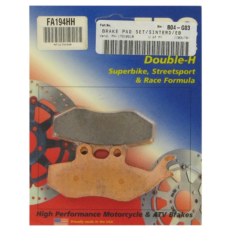 HH" EBC sintered brake pads for AJP, APRILIA, BETA, GAS GAS, SHERCO, YAMAHA from 1992 to 2025 HH" EBC sintered brake pads for AJP, APRILIA, BETA, GAS GAS, SHERCO, YAMAHA from 1992 to 2025