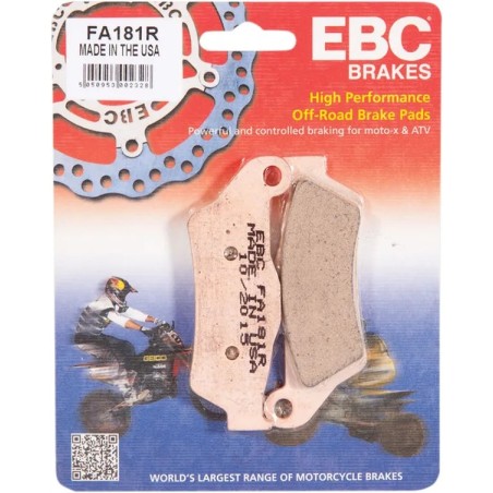 EBC "R" pastillas de freno sinterizadas de larga duración para APRILIA, BENELLI, BMW, GAS GAS, HUSABERG, HUSQVARNA de 1994 a 202