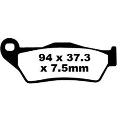 Plaquettes de frein en carbone Fusion TT Sport EBC pour APRILIA, BENELLI, BMW, GAS GAS, HUSABERG, HUSQVARNA de 1994 à 2024