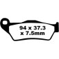 Plaquettes de frein en carbone Fusion TT Sport EBC pour APRILIA, BENELLI, BMW, GAS GAS, HUSABERG, HUSQVARNA de 1994 à 2024