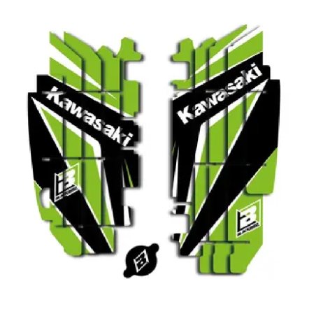 BLACKBIRD pegatinas rejilla del radiador para KAWASAKI KX 250 F