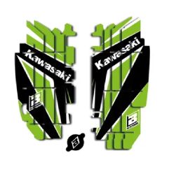 BLACKBIRD pegatinas rejilla del radiador para KAWASAKI KX 450 de 2012 a 2015