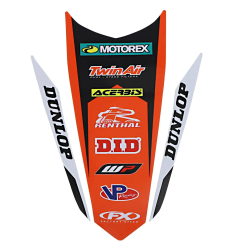 Kit garde-boue arrière Factory Effex pour KTM SX 125-250, SX-F 250-450, XC 125-300, XC-F 250-450 de 2019 à 2022