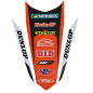 Factory Effex-Kotflügelsatz hinten für KTM SX 125–250, SX-F 250–450, XC 125–300, XC-F 250–450 der Modelljahre 2019 bis 2022