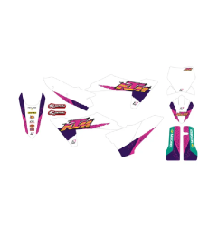 Kit déco rétro BLACKBIRD pour KTM SX 125, SX 250, SX 300, SX-F 250, SX-F 350, SX-F 450 de 2023