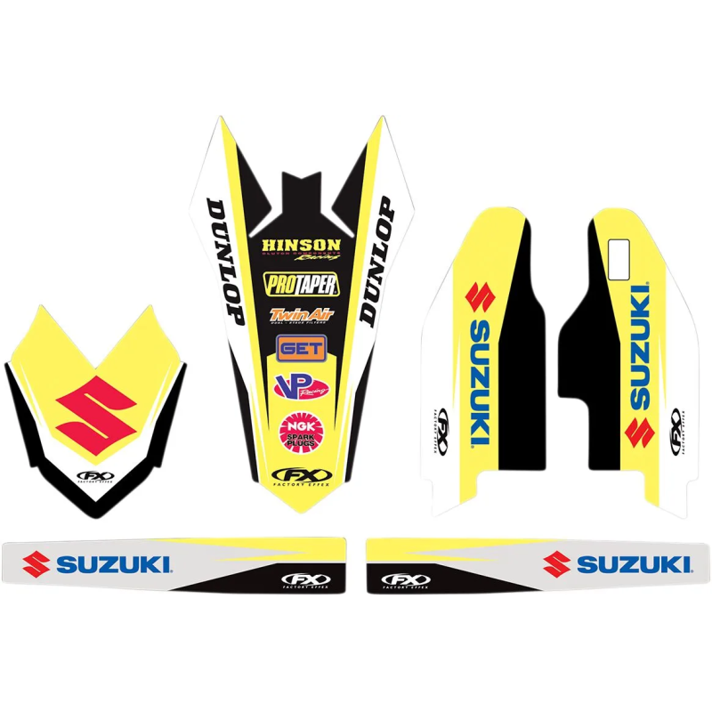 Kit embellecedor gráfico FACTORY EFFEX para SUZUKI RM-Z 250, RM-Z 450 de 2018 a 2026