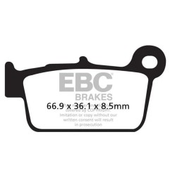 Fusion TT Sport EBC carbon brake pads for BETA, KTM, RIEJU ALP 125, ALP 200 from 2003 to 2025