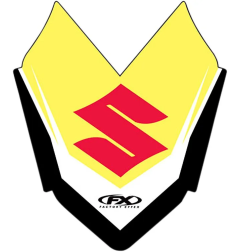 Factory Effex front fender graphics kit for Suzuki RM 80, RM 85 from 2001 to 2023