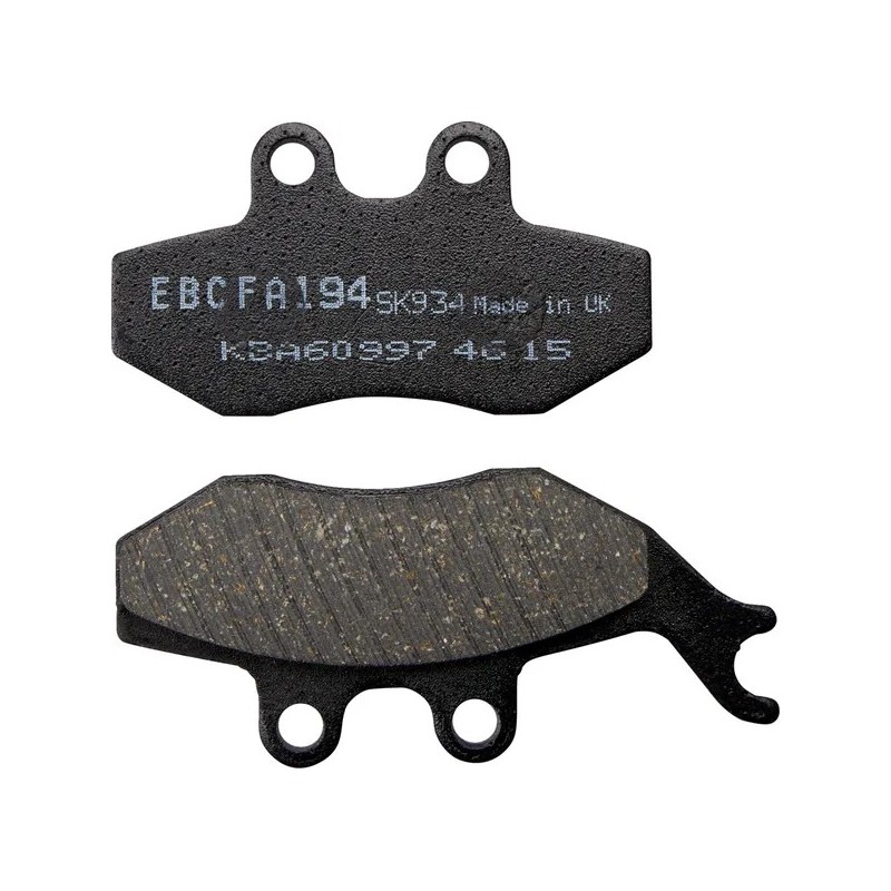 FA" base EBC organic brake pads for AJP, APRILIA, BETA, GAS GAS, SHERCO PR3 200, PR4 200 from 1992 to 2025