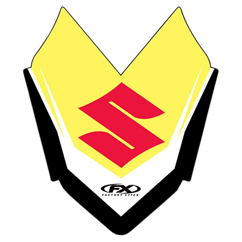 Factory Effex-Grafik-Set für den vorderen Kotflügel für Suzuki RM 125, RM 250, RM-Z 250 und RM-Z 450 der Modelljahre 2001 bis 20 Factory Effex-Grafik-Set für den vorderen Kotflügel für Suzuki RM 125, RM 250, RM-Z 250 und RM-Z 450 der Modelljahre 2001 bis 20