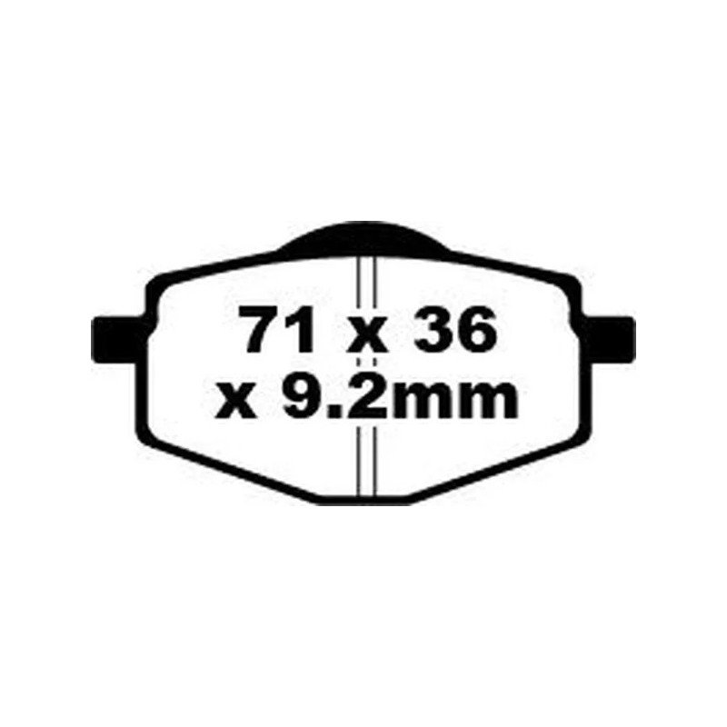 Fusion TT Sport EBC carbon brake pads for GILERA, YAMAHA RC 600, DT 125 LC, DT 125 R, DT 125 RE from 1985 to 2006 Fusion TT Sport EBC carbon brake pads for GILERA, YAMAHA RC 600, DT 125 LC, DT 125 R, DT 125 RE from 1985 to 2006