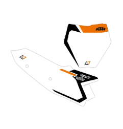 Plaques à numéro prédécoupées avec déco BLACKBIRD pour SX 125, SX 250, SX 300, SX-F 250, SX-F 350, SX-F 450